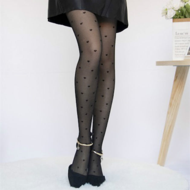 Women's Sheer Tights Classic Polka Dots