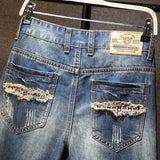 Men's Denim Ripped Shorts(Up To Size 40) - TrendSettingFashions 
