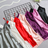 Women's Satin Nightgown Night Dress