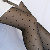 Women's Sheer Tights Classic Polka Dots