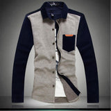 Men's High Collar Button Up Sweater - TrendSettingFashions 