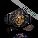 Men's Roman Numeral Visible Gear Watch - TrendSettingFashions 