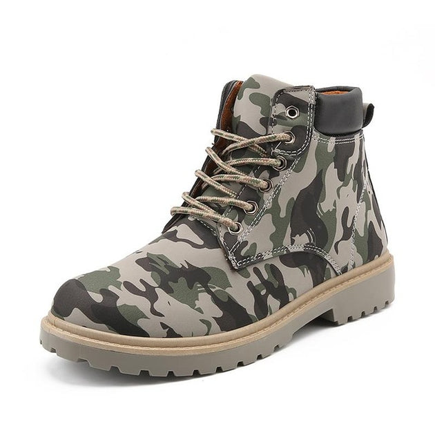 Men's Camouflage Martin Boots - TrendSettingFashions 