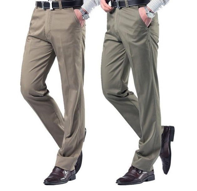 Men's Flat Front Slacks - TrendSettingFashions 