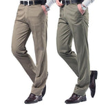 Men's Flat Front Slacks - TrendSettingFashions 