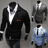 Men's Pocket Tone Suit Jacket Up To 2XL - TrendSettingFashions 