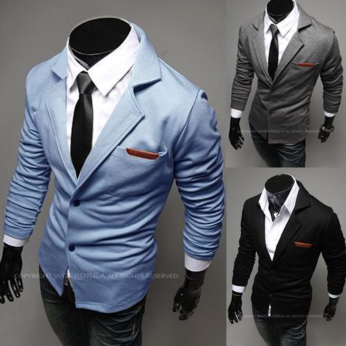 Men's Pocket Tone Suit Jacket Up To 2XL - TrendSettingFashions 