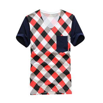 Men's Plaid Summer T-Shirt - TrendSettingFashions 