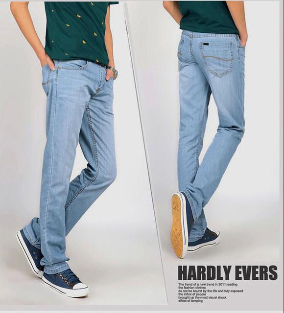Men's Casual Light Blue Jeans - TrendSettingFashions 