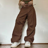 Women's Oversized Cargo Pants Loose Wide Leg Joggers