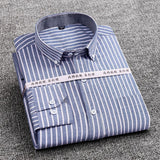 Men's High Quality Cotton Oxford Striped Single Dress Shirt