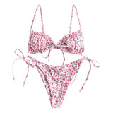 Women's Lace-up Bikini Swimsuit