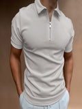 Men's Polo Shirt With Turn-Down Collar
