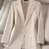 Women's Double Breasted Blazer Jacket