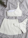 Women's White 3 Piece Set Swimsuit