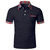 Men's Short-Sleeved Polo Shirt Up To 3XL