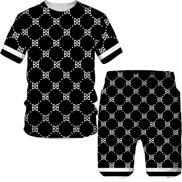 Men's 2 Piece Summer Outfit Up To 6XL