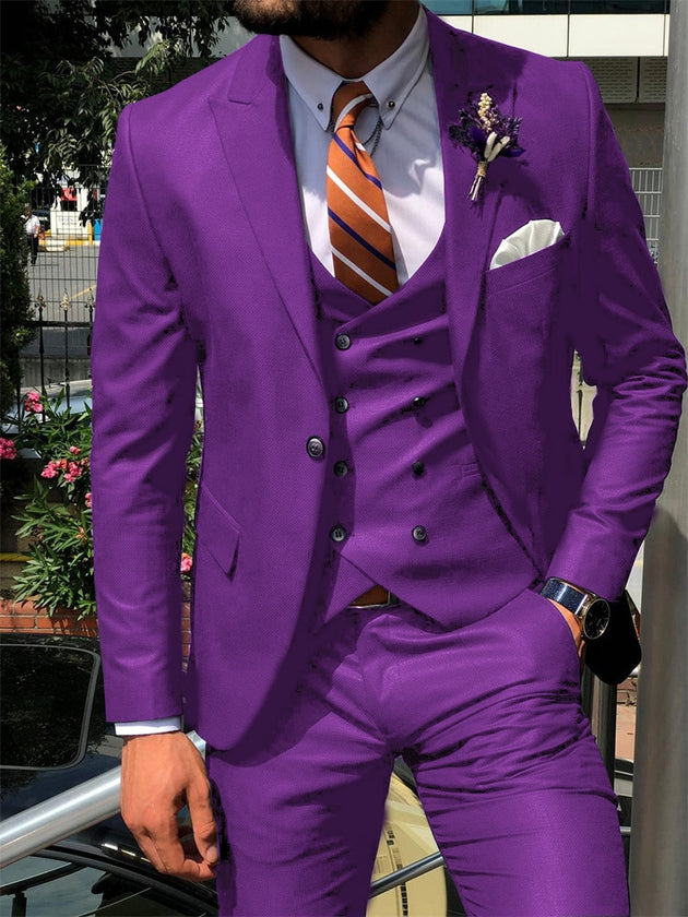 Men's Fashion 3 Piece Suit(tons of colors up to 6XL)