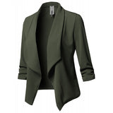 Women's Black Thin Blazers Coat