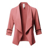 Women's Black Thin Blazers Coat