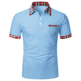 Men's Short-Sleeved Polo Shirt Up To 3XL