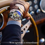 Men's Luminous Mechanical Skeleton Wrist Watch - TrendSettingFashions 