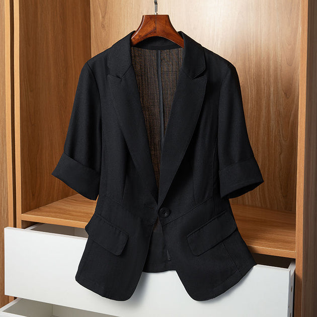 Women's Thin Half Sleeved Blazer