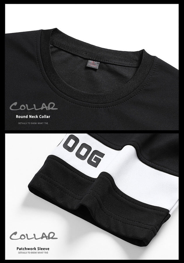 Men's Matching Tracksuit T-shirt and Shorts, Two Piece Set