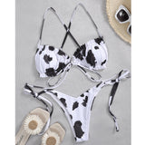 Women's Lace-up Bikini Swimsuit