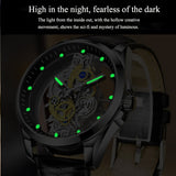 Men's Luminous Mechanical Skeleton Wrist Watch - TrendSettingFashions 