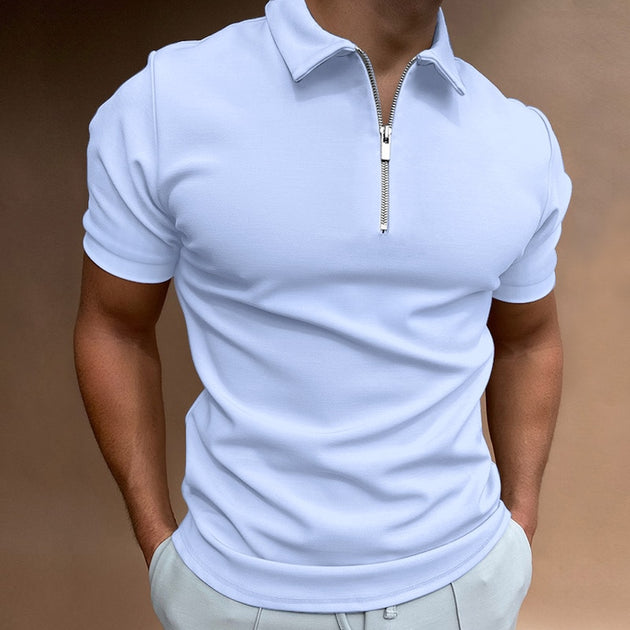 Men's Polo Shirt With Turn-Down Collar