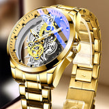 Men's Luminous Mechanical Skeleton Wrist Watch - TrendSettingFashions 
