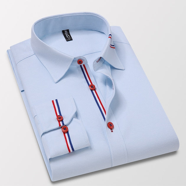 Men's Long Sleeve Dress Shirt 5XL