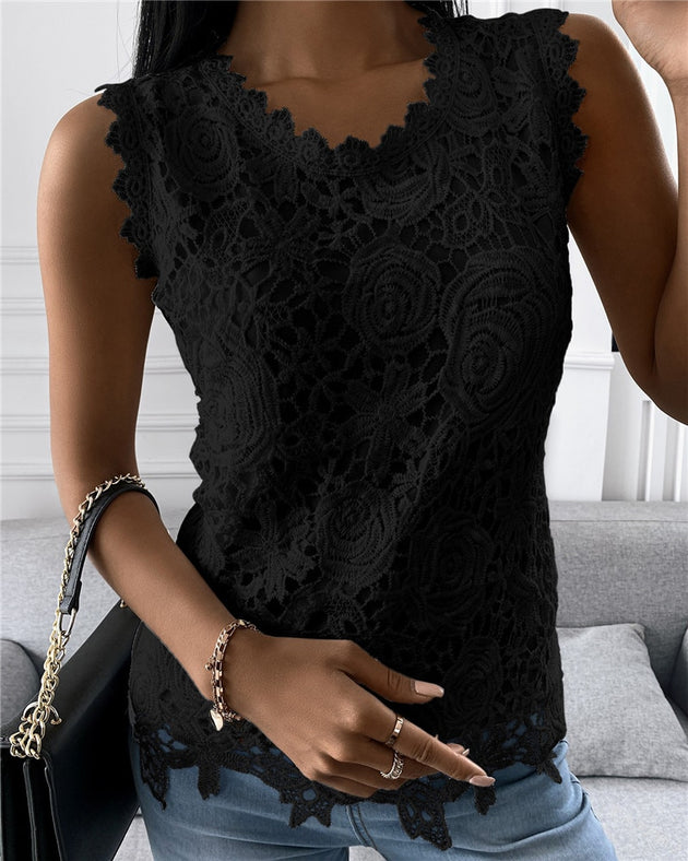 Women Floral Sleeveless Tops