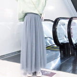 Women's Vintage Pleated Long Skirt