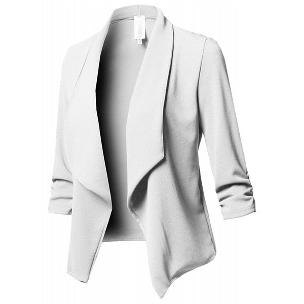 Women's Black Thin Blazers Coat