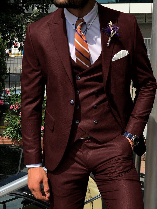 Men's Fashion 3 Piece Suit(tons of colors up to 6XL)