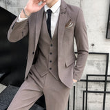 Men's 3 Pcs Suit! (Blazers Jacket Pants Vest) - TrendSettingFashions 