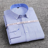 Men's High Quality Cotton Oxford Striped Single Dress Shirt