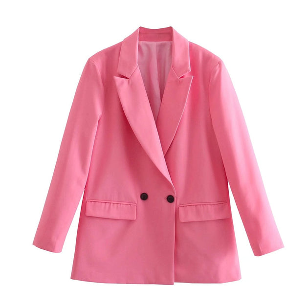 Women's Loose Double Breasted Blazer