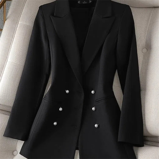 Women's Double Breasted Blazer Jacket