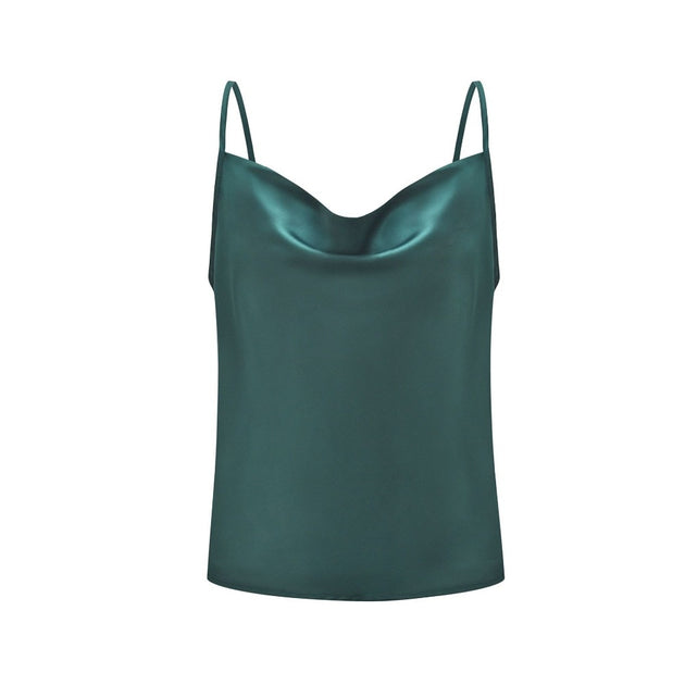 Women's Silk Satin Basic Top