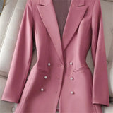 Women's Double Breasted Blazer Jacket