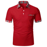 Men's Short-Sleeved Polo Shirt Up To 3XL