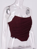 Women's Sleeveless Fashion Strapless Bustier Corset Tops
