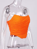 Women's Sleeveless Fashion Strapless Bustier Corset Tops