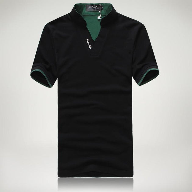 Men's Short Sleeve Solid Polo Shirt - TrendSettingFashions 