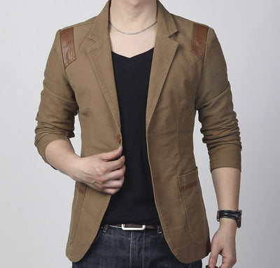 Men's Pocket Design Blazer - TrendSettingFashions 