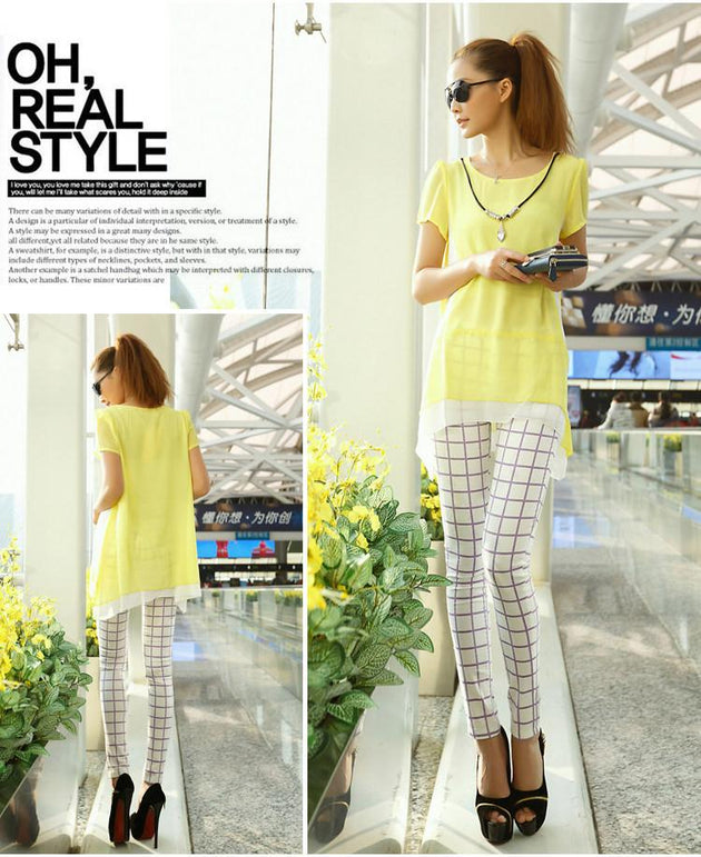 Women's Perfectly Plaid Jeggings - TrendSettingFashions 