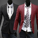 Men's Casual Suit Jacket Up To 2XL - TrendSettingFashions 